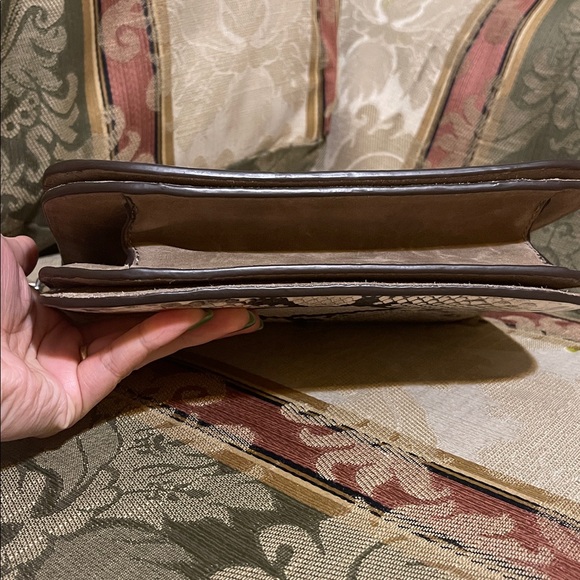 Tory Burch Britten Snake Embossed Convertible Crossbody Bag - Picture 10 of 10